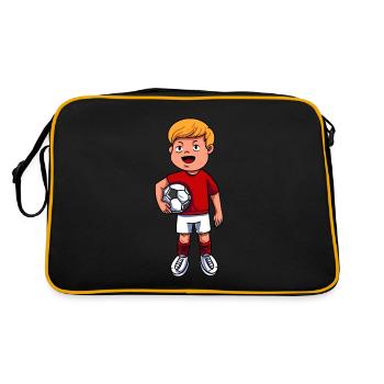 Footballer - Retro Bag - black/gold - Back