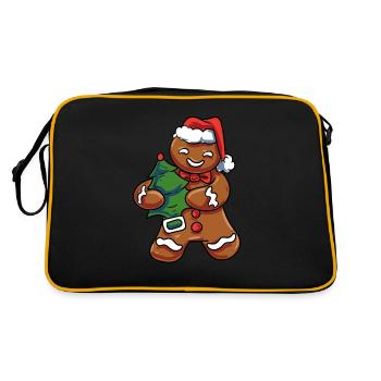 Vintage Gingerbread - Retro Bag - black/gold - Back