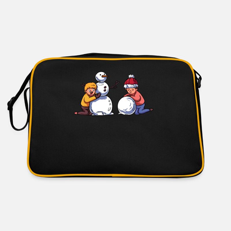 Children's Snowman Retro Bag