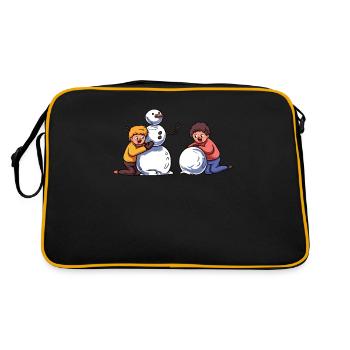 Snowman - Retro Bag - black/gold - Back