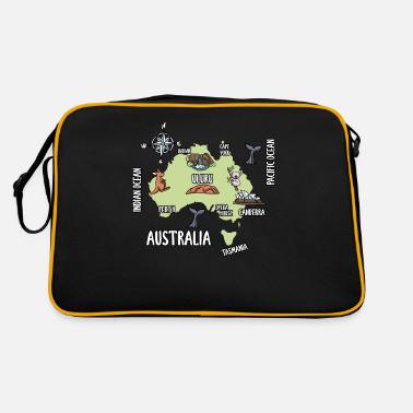 Mappa Australia Borsa retrò