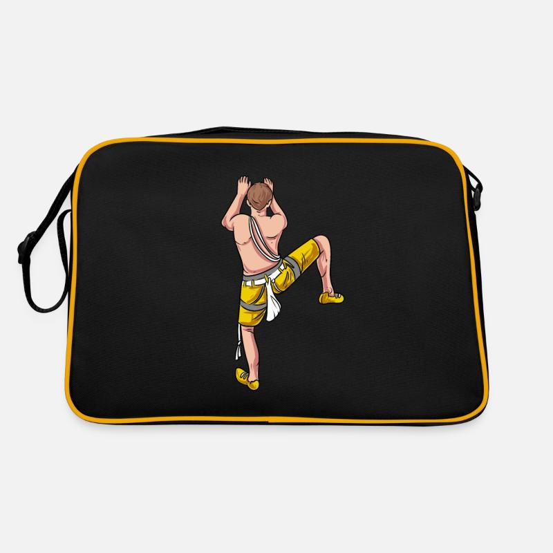 Bergsteiger Klettern Kletterwand Retro Tasche