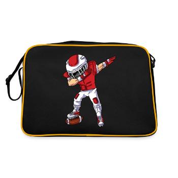 Football players - Retro Bag - black/gold - Back