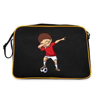 Équipe de football - Sac Retro - noir/or - Dos