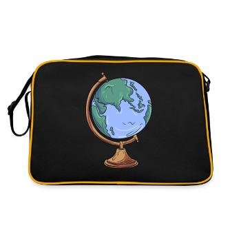 Globe Geography - Retro Bag - black/gold - Back