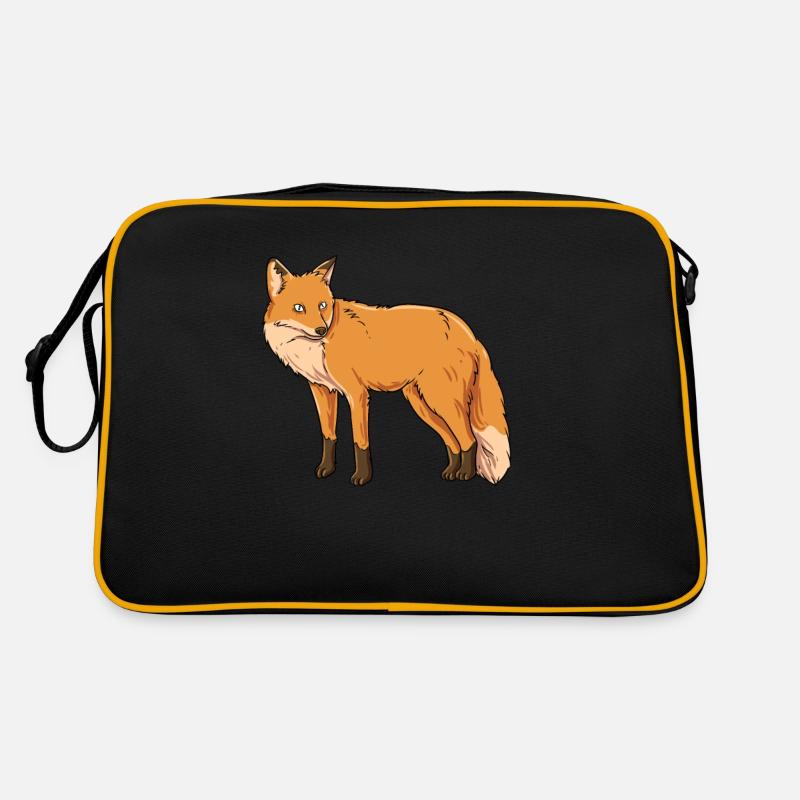 Fuchs Schlaues Wildtier Retro Tasche