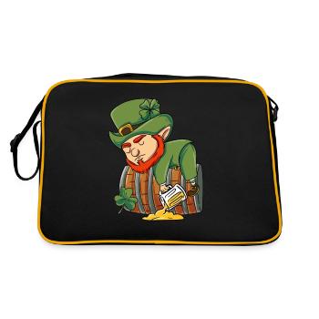 Irish Leprechaun - Retro Bag - black/gold - Back