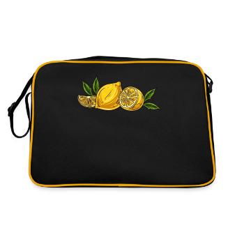 Fruits citronnés - Sac Retro - noir/or - Dos