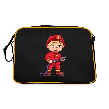 Petit pompier - Sac Retro - noir/or - Dos
