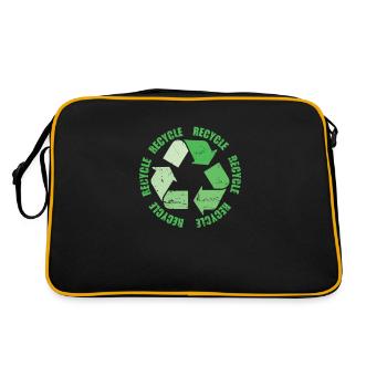 Recycler pour un environnement vert Protection de l’environnement - Sac Retro - noir/or - Dos
