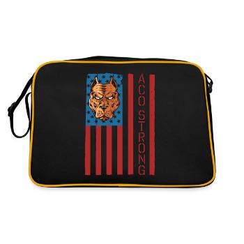 Animal Officer ACO Strong Police Animal Officer - Retro Tasche - Schwarz/Gold - Hinten