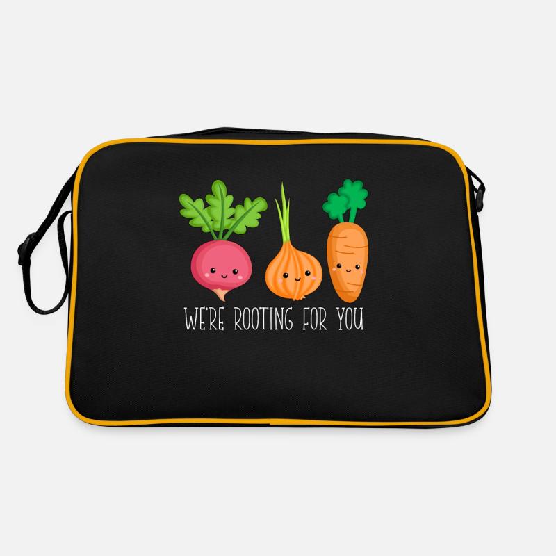 Vegan Chef We're Rooting For Vegetable Vegan Chefs Retro Tasche