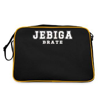Balkan Jebiga Brate - Retro Tasche - Schwarz/Gold - Hinten