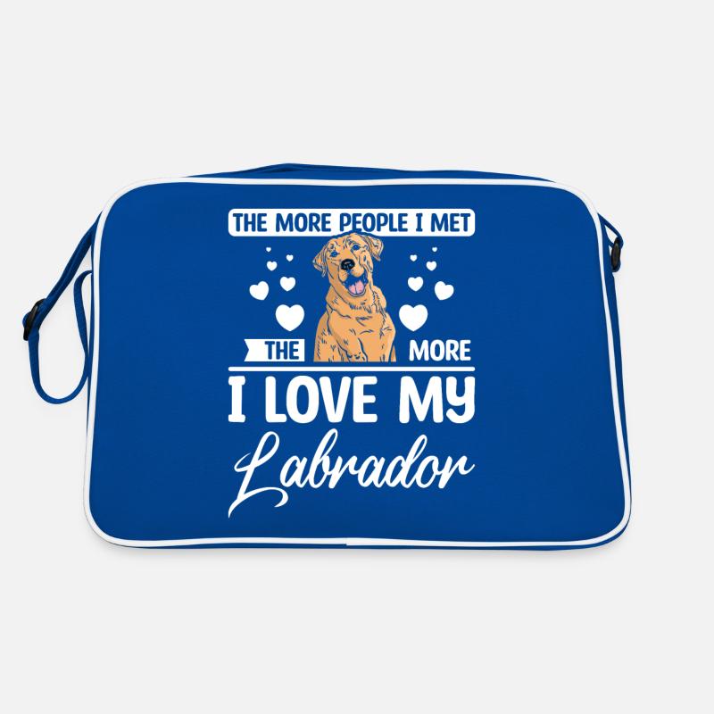 Plus je rencontrais de gens, plus j’aimais mon labrador Sac Retro