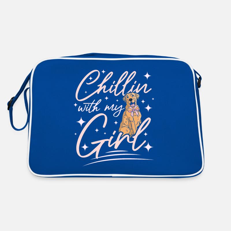 Chillin avec ma fille labrador Sac Retro