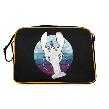Crayfish Crayfish Crayfish Sea animal - Retro Bag - black/gold - Back
