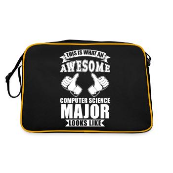 Computer Science Degree - Retro Bag - black/gold - Back