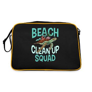 Beach Clean Up Squad Beach Cleaning Beach - Retro Bag - black/gold - Back