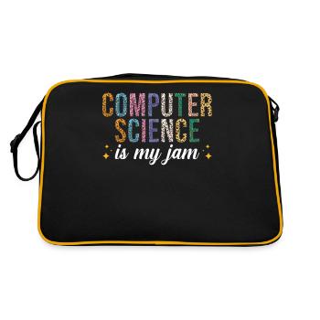 Computer Science is my passion - Retro Bag - black/gold - Back