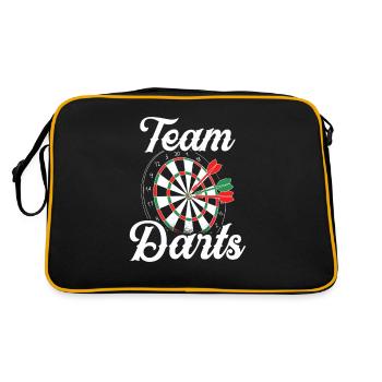 Équipe de fléchettes Équipe Club de fléchettes - Sac Retro - noir/or - Dos