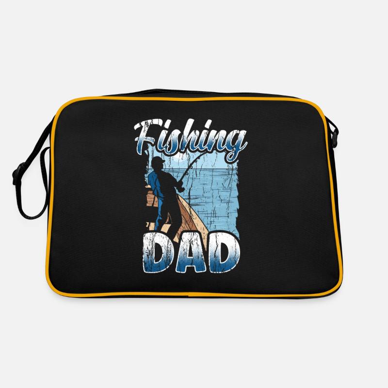 Pêche Papa Pêche Pêcheur Pêcheur Ange Sac Retro