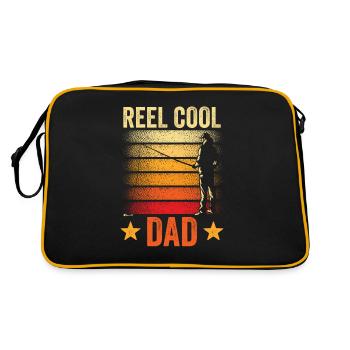 Reel Cool Papa Angler Fisherman Fishing Fishing - Retro Bag - black/gold - Back