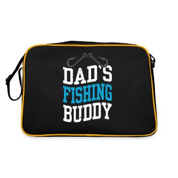 Le compagnon de pêche de papa Pêche Pêche Ami pêcheur - Sac Retro - noir/or - Dos
