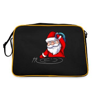 DJ Santa Claus - Retro Bag - black/gold - Back