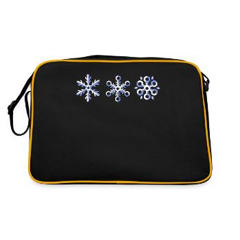 Snowflake Winter - Retro Bag - black/gold - Back