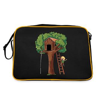 Playground tree house - Retro Bag - black/gold - Back