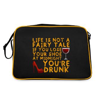 Si vous perdez votre chaussure à minuit, vous êtes ivre 3 - Sac Retro - noir/or - Dos