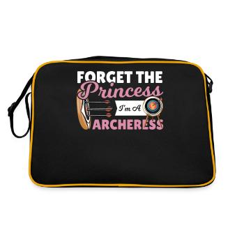 Forget the Princess I'm A Archeress Archery - Retro Bag - black/gold - Back