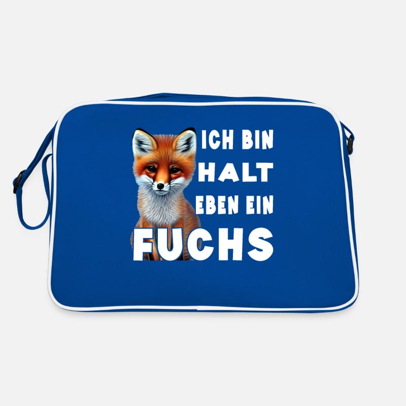 Ich bin halt eben ein Fuchs Retro Tasche