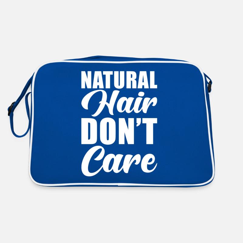 Natürliches Haar Spruch Retro Tasche