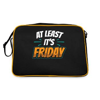 Au moins, c’est finalement sarcastique vendredi - Sac Retro - noir/or - Dos