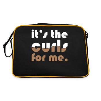 curly hair for me it's the curls - Retro Bag - black/gold - Back
