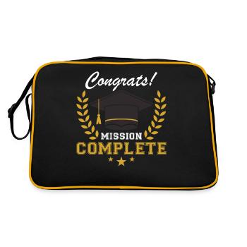 Graduation Congratulations Mission - Retro Bag - black/gold - Back