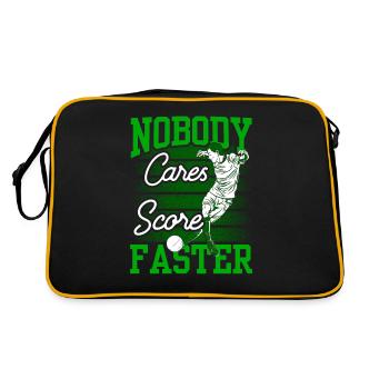 Personne ne s’en soucie Marquer des buts football rapide - Sac Retro - noir/or - Dos