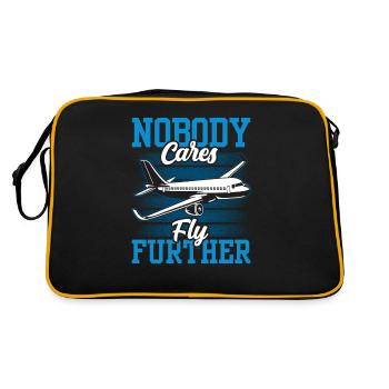 Personne ne s’en soucie Continuer à voler vol pilote - Sac Retro - noir/or - Dos