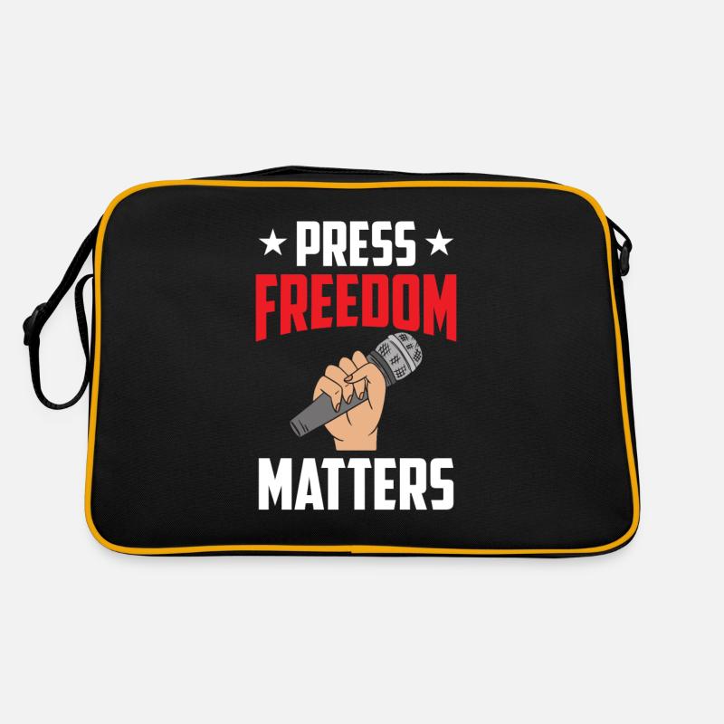 Press freedom is important Press freedom matters Retro Bag