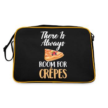 Crepe Gifts for Crepe Lover - Retro Bag - black/gold - Back