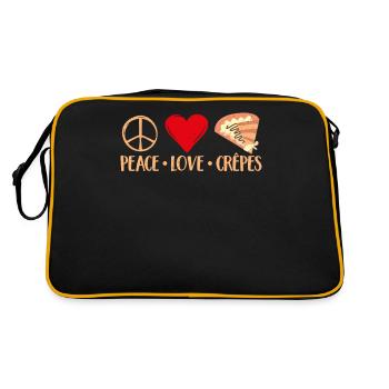 Crepe Gifts for Crepe Lover - Retro Bag - black/gold - Back