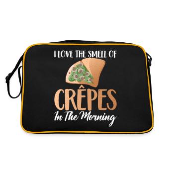 Crepe Gifts for Crepe Lover - Retro Bag - black/gold - Back