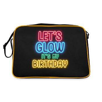 Laisse briller son anniversaire - Sac Retro - noir/or - Dos