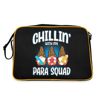 Chillin With My Para Squad - Retro Bag - black/gold - Back