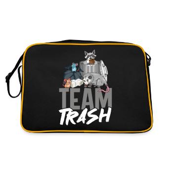 Team Trash - Retro Bag - black/gold - Back