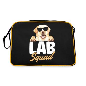 Lab Squad Labrador - Retro Tasche - Schwarz/Gold - Hinten