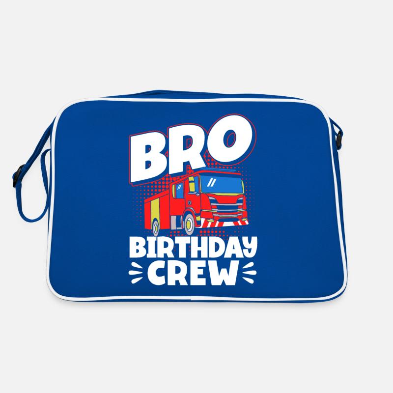 Firefighter birthday children Retro Bag