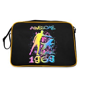 Génial depuis 1969. Agilité, Dressage de chiens - Sac Retro - noir/or - Dos