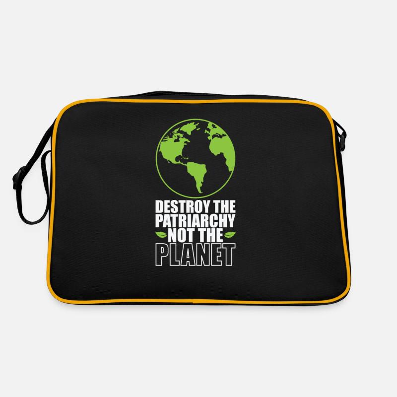 Destroy the Patriarchy not the Planet Retro Tasche
